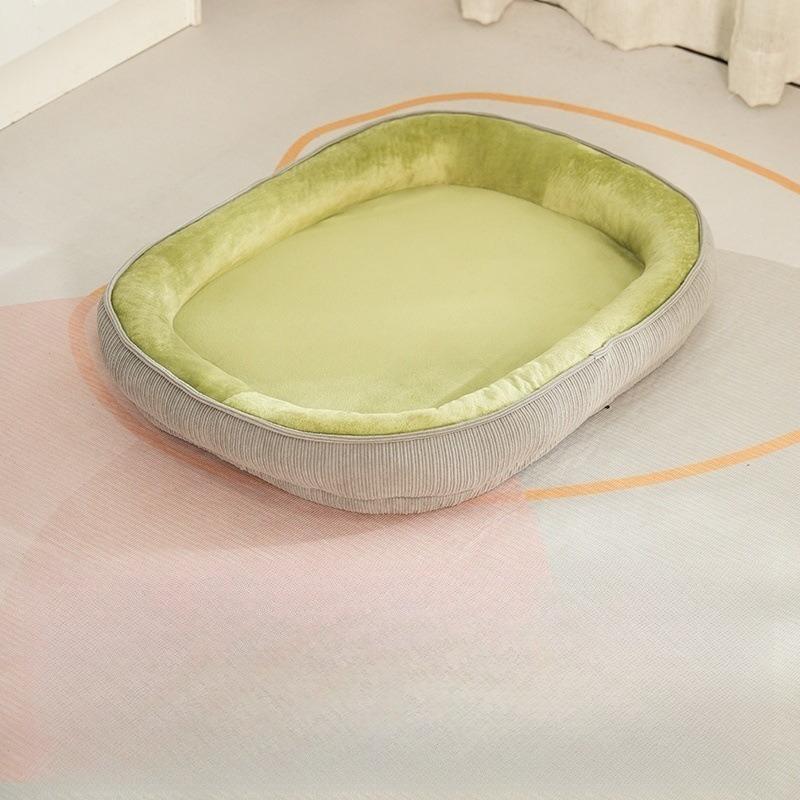 

1pc Four Season Universal Sleeping Mats Small and Medium-sized Pet Bed Detachable and Washable Dog Pad Anti Slip Deep Sleep Cat Bed Pet Supplies 50x40x10cm within 6kg зелёный