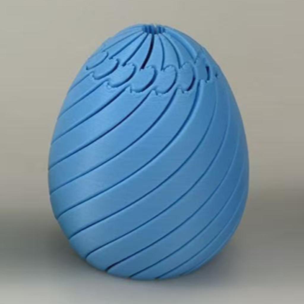 Twisty Fidget Egg 3D Printed Slippery Egg Fidget Easter Egg Toys Basket Stuffers Rotating Fidget Puzzle Toy For Stress Relief