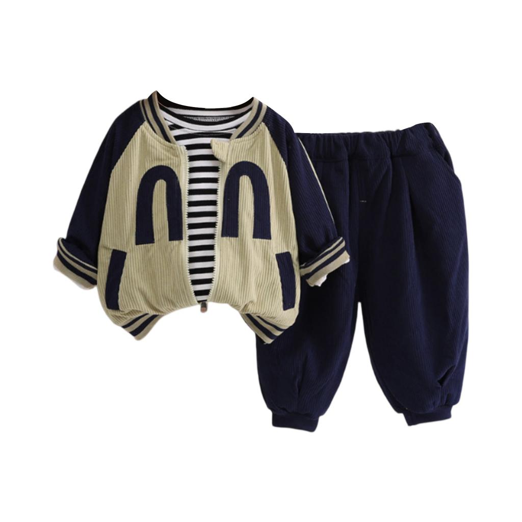 Dziecięcy Zestaw Casualowy z Długim Rękawem, Wygodne Codzienne Stroje