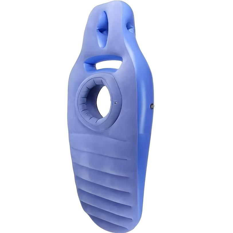 

1pc Inflatable Mat for Pregnancy Yoga PVC Portable Multi Use Mat with Carrying Bag Ideal for Indoor Outdoor Sleep Relaxation синий