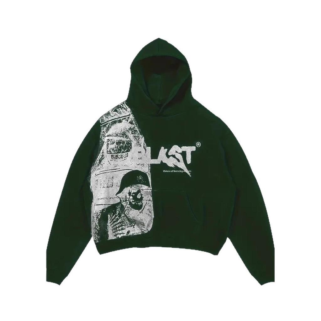 Y2K Street Hoodie Lässiger Pullover Jacke mit Buchstabenaufdruck Trend Wächter