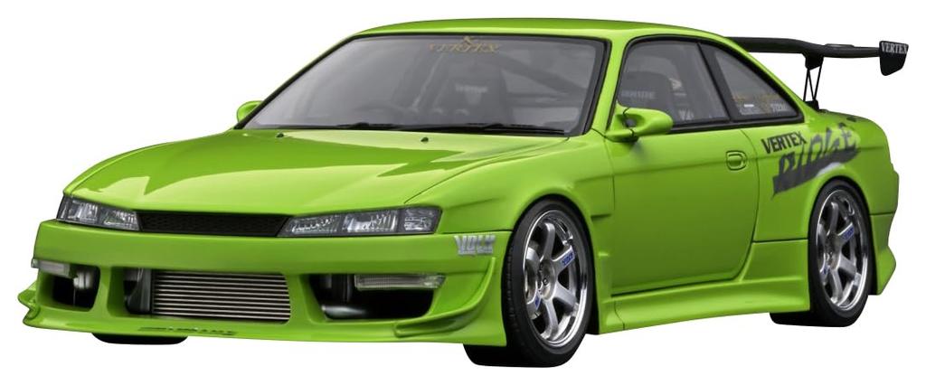ignition model VERTEX S14 Silvia Yellow Green Finished Product 1/18