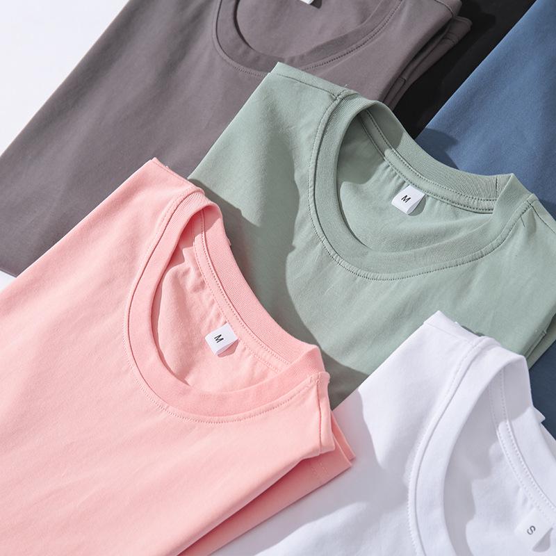 Men's Summer White Ice Silk Cotton Short-Sleeve T-Shirt - Solid Color Inner Wear 