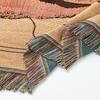 Retro American Style Woven Tapestry Throw Blanket: Casual Decorative Blanket for Bed or Sofa, Ideal for Camping