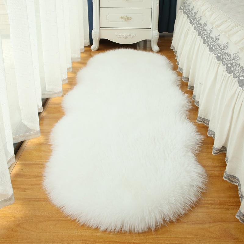 

Новый длинный ворсовый домашний ковер, минималистичный напольный коврик, домашний напольный коврик для спальни, мягкий и пушистый ковер с подушкой 60x180cm
