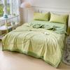 Soybean Fiber Seersucker All Cotton Washed Cotton Summer Quilt Four-Piece Set
