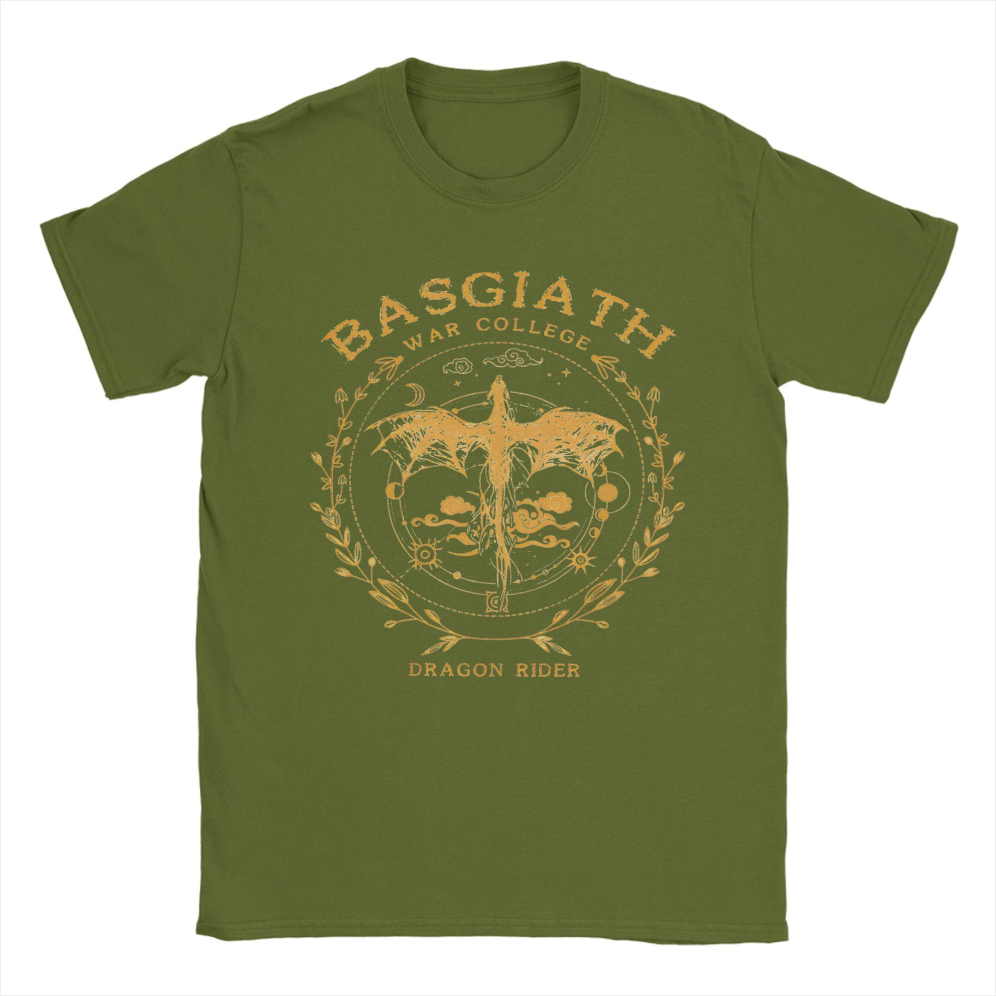 

Basgiath War College Fourth Wing T-Shirt Men Women Cool Cotton Tee Shirt Crew Neck Short Sleeve T Shirts 4XL
