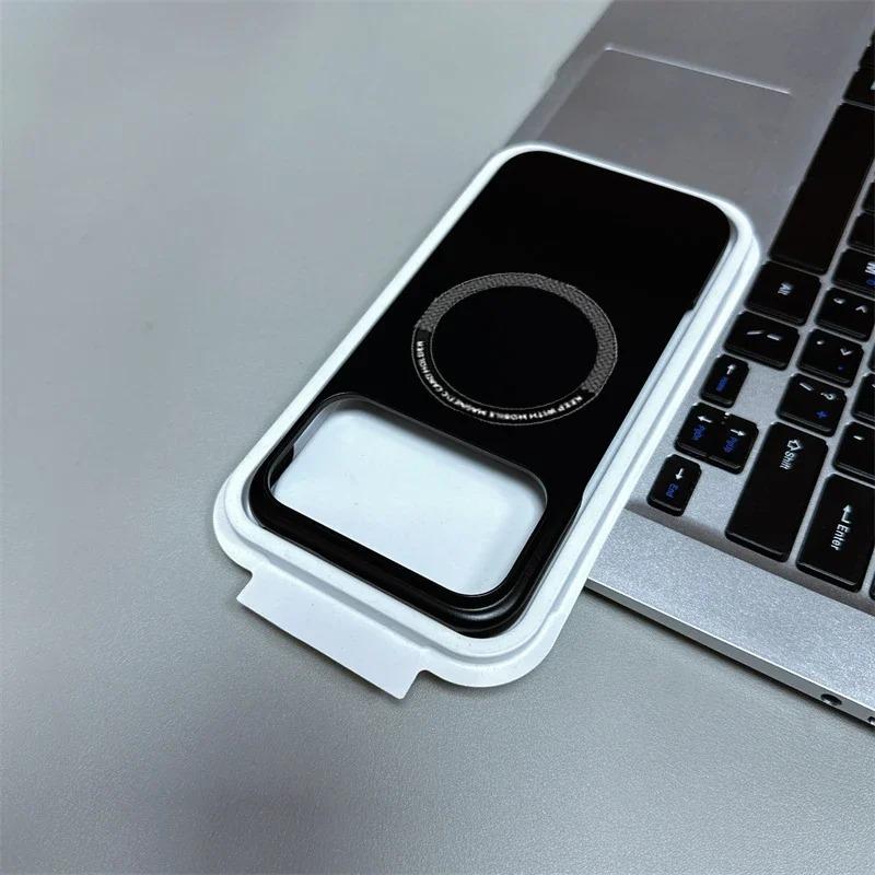 Ultra Thin Frosted Matte Frameless Car Magnetic Case for Samsung S26 S25 Edge S24 S23 S22 S21 Ultra Plus FE Anti-drop PC Cover