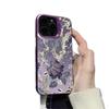 Purple Floral Bamboo Ladder Phone Case for iPhone 11-14
