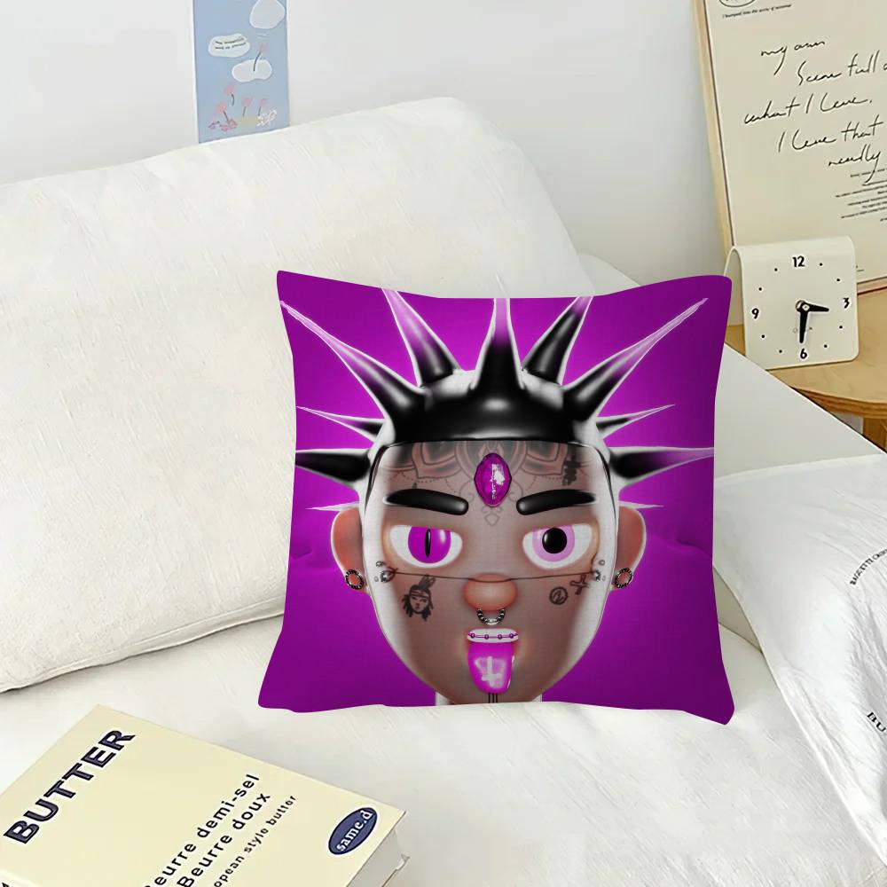 Pink Tape  Lil Uzi Vert  Office Cushion Pillowcase Car Cushion CoverXCM Lumbar Pillowcase Sofa Pillowcover
