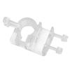 High Transparent Acrylic In and Out Water Pipe Fixation Clamp Single Hole for Fish Tank