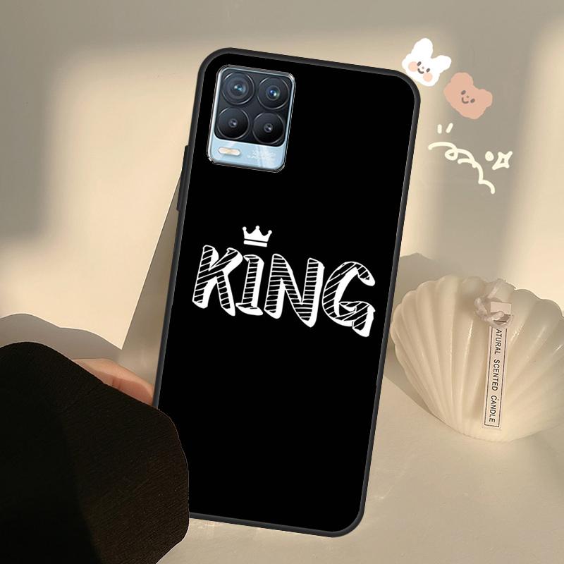 Queen King Crown Case For Realme C55 C63 C61 C51 C53 C25 C65 C67 C71 C75 11 12 13 14 Pro Plus GT6 GT7 15 Pro