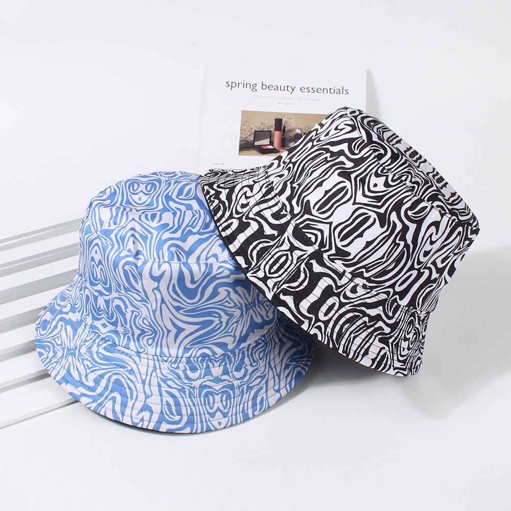 Stylish Fisherman Hat With Retro Zebra Pattern For Women In Spring Summer For Sun Protection