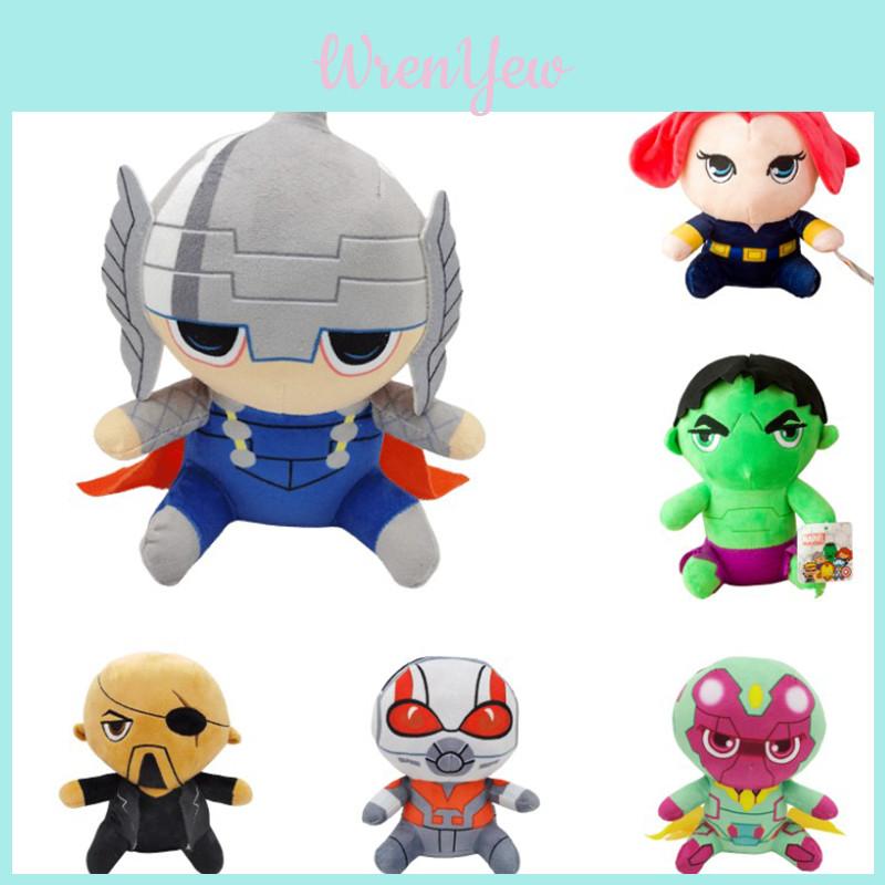 Colección de Peluches Marvel Vengadores Thor Spiderman Viuda Negra Ironman