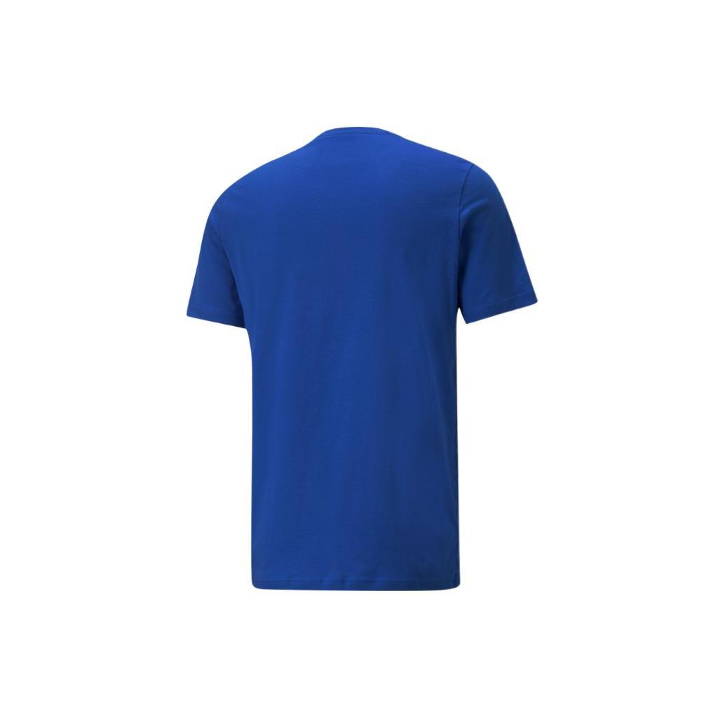 Puma Italy National Team Signature Edition Victory Commemorative Short Sleeve T-Shirt Men Tops Blue 769992-04
