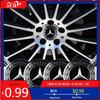 GLC GLB 4KS 56mm 65mm Samolepka emblému středové krytky kol pro MERCEDES BENZ W203 W204 W205 W209 W210 W211 W212 W176 W166 W163