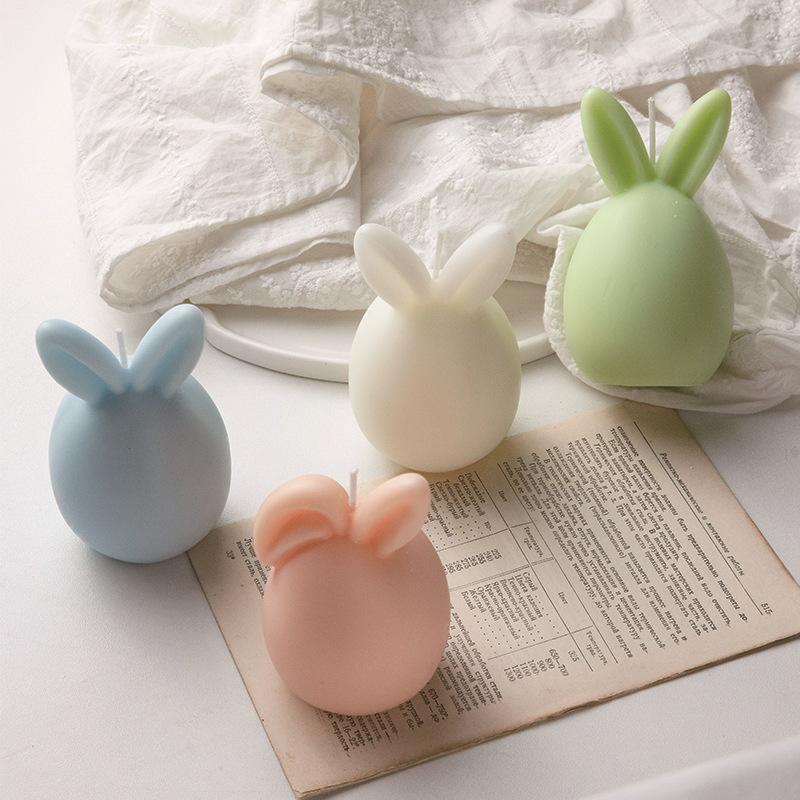 Easter Eggs Aromatherapy Candles Creative Holiday Decorations Gifts Rabbit Shaped Candles Home Decorations Candle Supplies