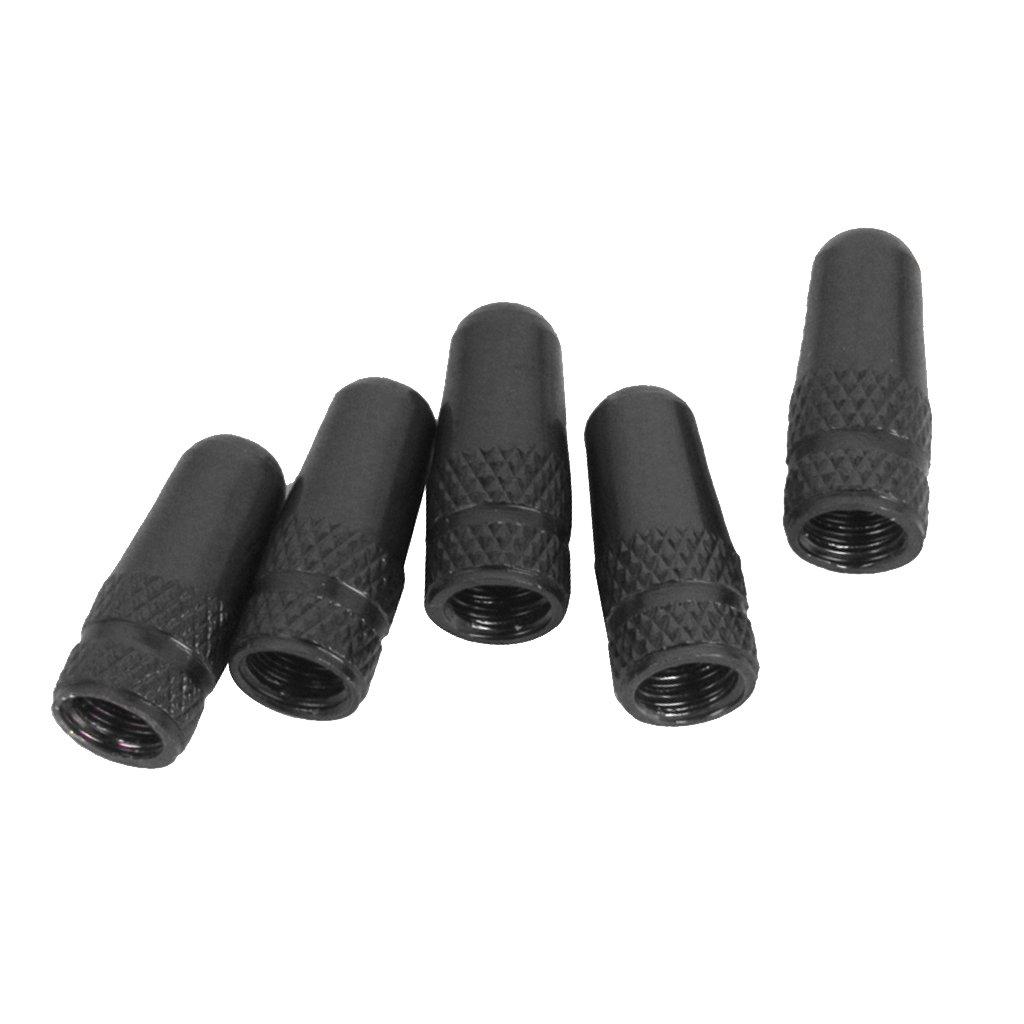 Marke Fahrrad Presta Felge Reifen Luftventilkappe Staubschutz 5 Stück Ersatzmaterial Schwarz [Kein Produkt]