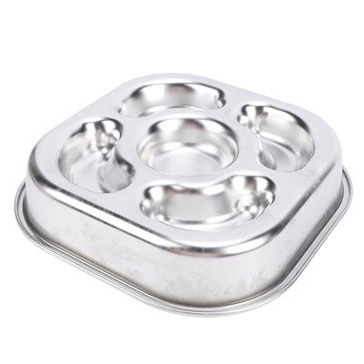 Haustier Langsamfresser 304 Edelstahl Hund Katze Futternapf Rutschfest Überlauf Verhindern Umkippen Metall Haustier Futternapf
