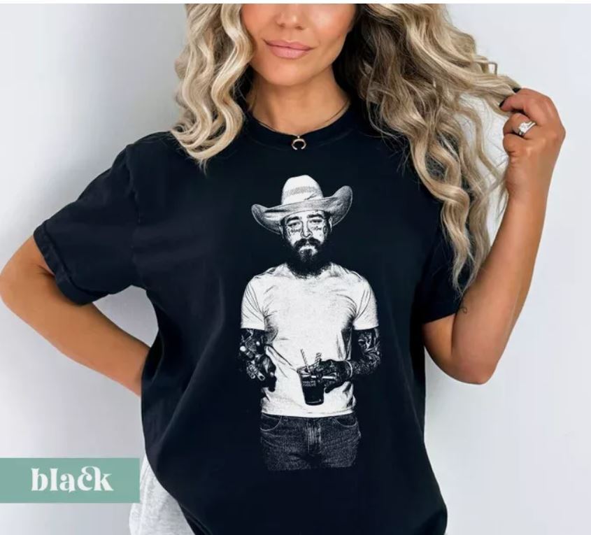 Cowboy Post t-Shirt - Country tShirt, Post Malone tShirt