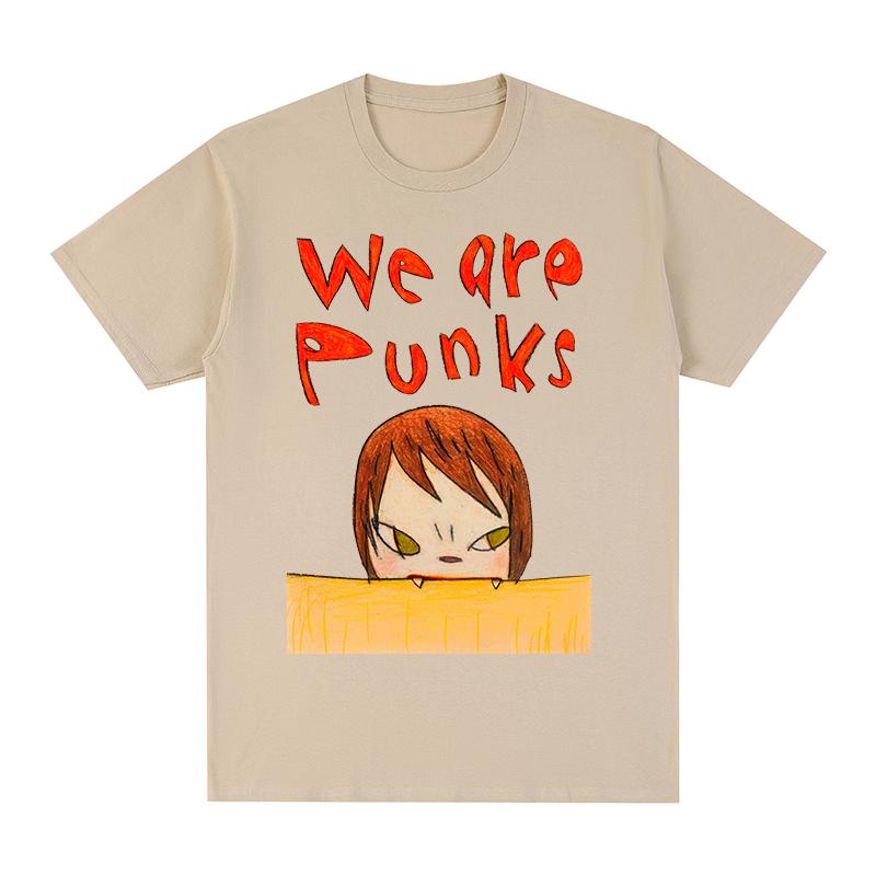 Yoshitomo Nara we are punks t-shirt Baumwolle Herren T-Shirt Neues TEE TSHIRT Damen Oberteile