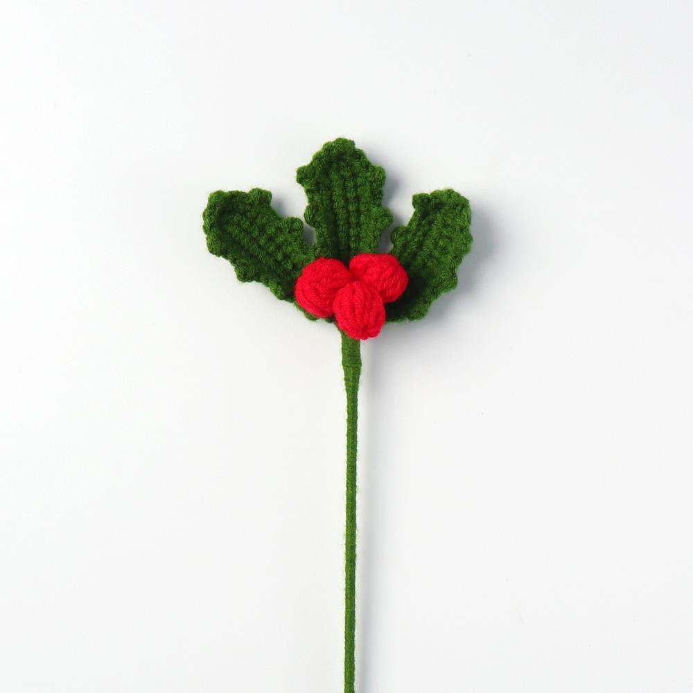 New Christmas Tree Branch Creative Crochet Plant Christmas Home Decoration Gift