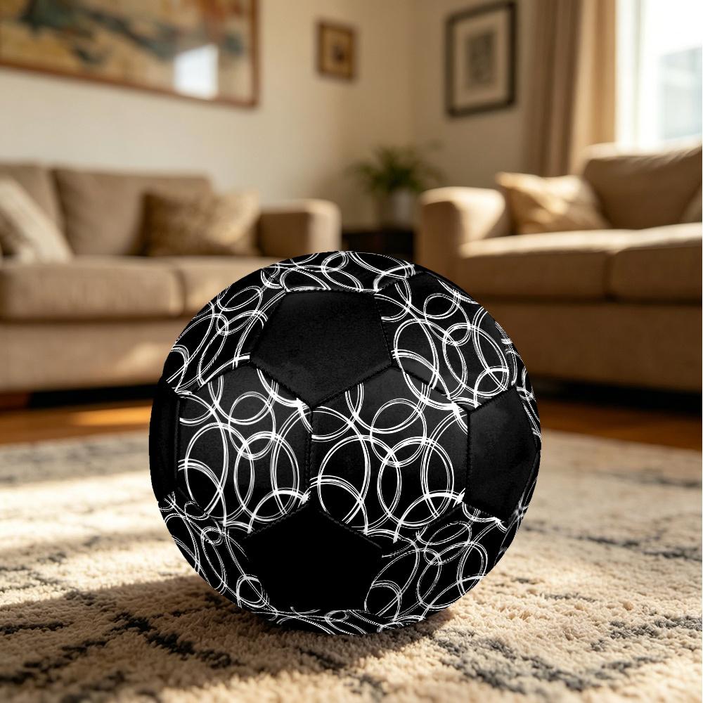 1pc Abstract Circular Durable Soccer Ball/Football, Size 5, Perfect for Training, Entertainment And Competition,Gift yy26060640