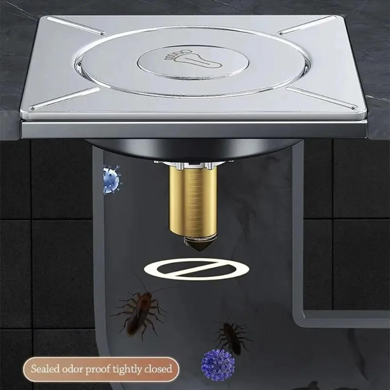 Stainless Steel Soap Dish Quick Drainage Anti-Slip Pop-Up Stainless Steel Floor Drain Shower Room Bathroom Hardware Accessories