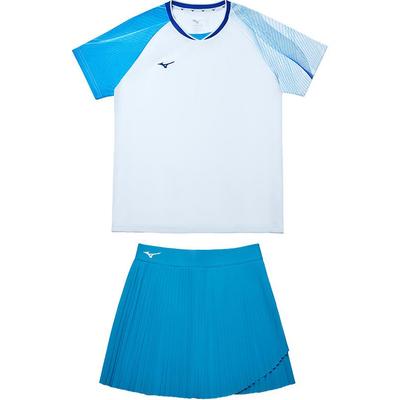 Zestaw damski Performance Series SS24 Color Block z okrągłym dekoltem, raglanowymi krótkimi rękawami i elastyczną talią, biały 72CG45P1
