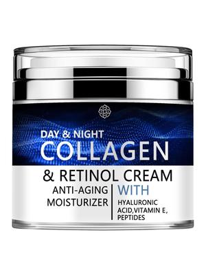 Kollagen und Retinol, Anti-Falten-Gesichtscreme, Anti-Aging-Feuchtigkeitscreme