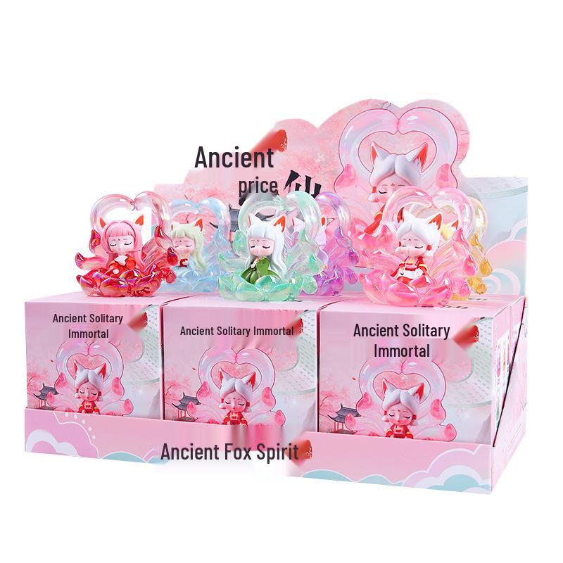 

Куклы-сюрпризы Девятихвостая лиса Тушань - Модные маленькие лисички-украшения, Креативный подарок на день рождения для девочек Blind Box Figure Series