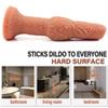 Großer doppelschichtiger Dildo aus Flüssigsilikon mit Kieselgel, strukturierten Adern und doppelter Dichte für lebensechte Empfindungen – wasserdichtes Design