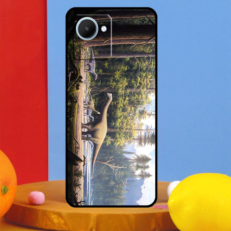 Dinosaur For Realme C75 C71 C55 C53 C67 C61 C33 C63 C51 10 11 12 13 14 15 Pro Plus C65 GT7 Pro Case Realme C61