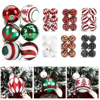 Beautifully Designed 6pcs Christmas Ornaments Easy To Hang Anywhere