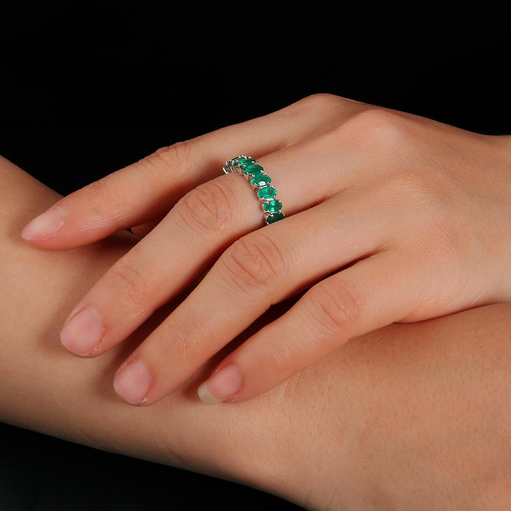 2024, nou sosire, inel de agata verde, argint 925 cu pietre prețioase naturale, bijuterii fine pentru femei, fete, cadou frumos