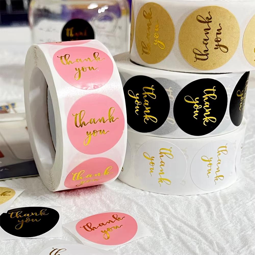 500Pcs 25mm Kraft Paper Sticker for BakingWedding Decor Birthday Party Gift sealingSticker