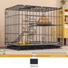 JINGRUIXIANG Large Black Double-Tier Rabbit Cage