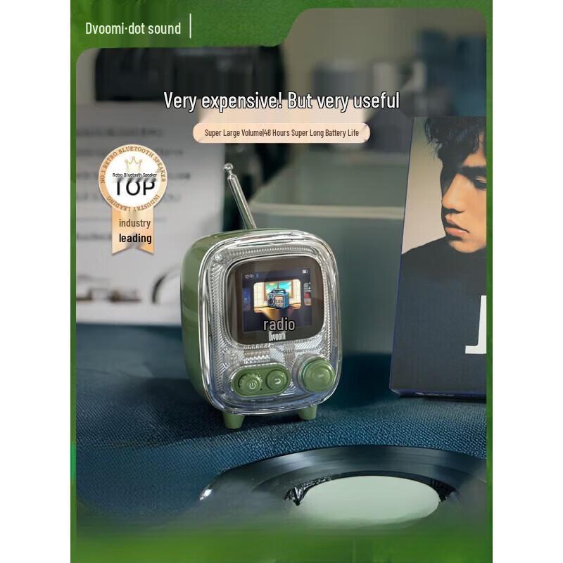 Divoom Retro Mini TV Bluetooth Speaker with Pixel Art Display