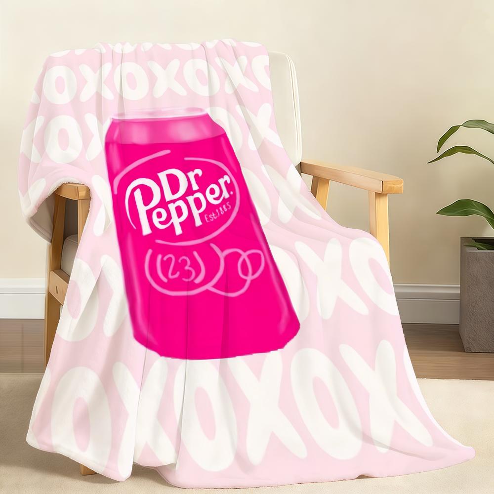 

U-unique Dr-r P-pepper Blanket Throw Super Cosy Plush Living Room Sofa Couch Childish Birthday Gifts 75x90cm