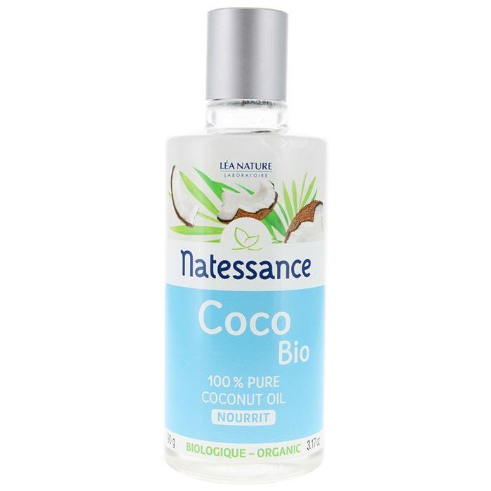 Huile de Coco - NATESSANCE - 100% Pure - 100ml - Nourrissante - Vegan - Pression à froid