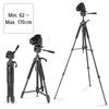 Hama Action 170 3D Camera Height Photography Tripod with Phone and Tablet and Bag for SLR Black Tripod, 62-170cm, Holder, 3-Way Head, Cameras,
