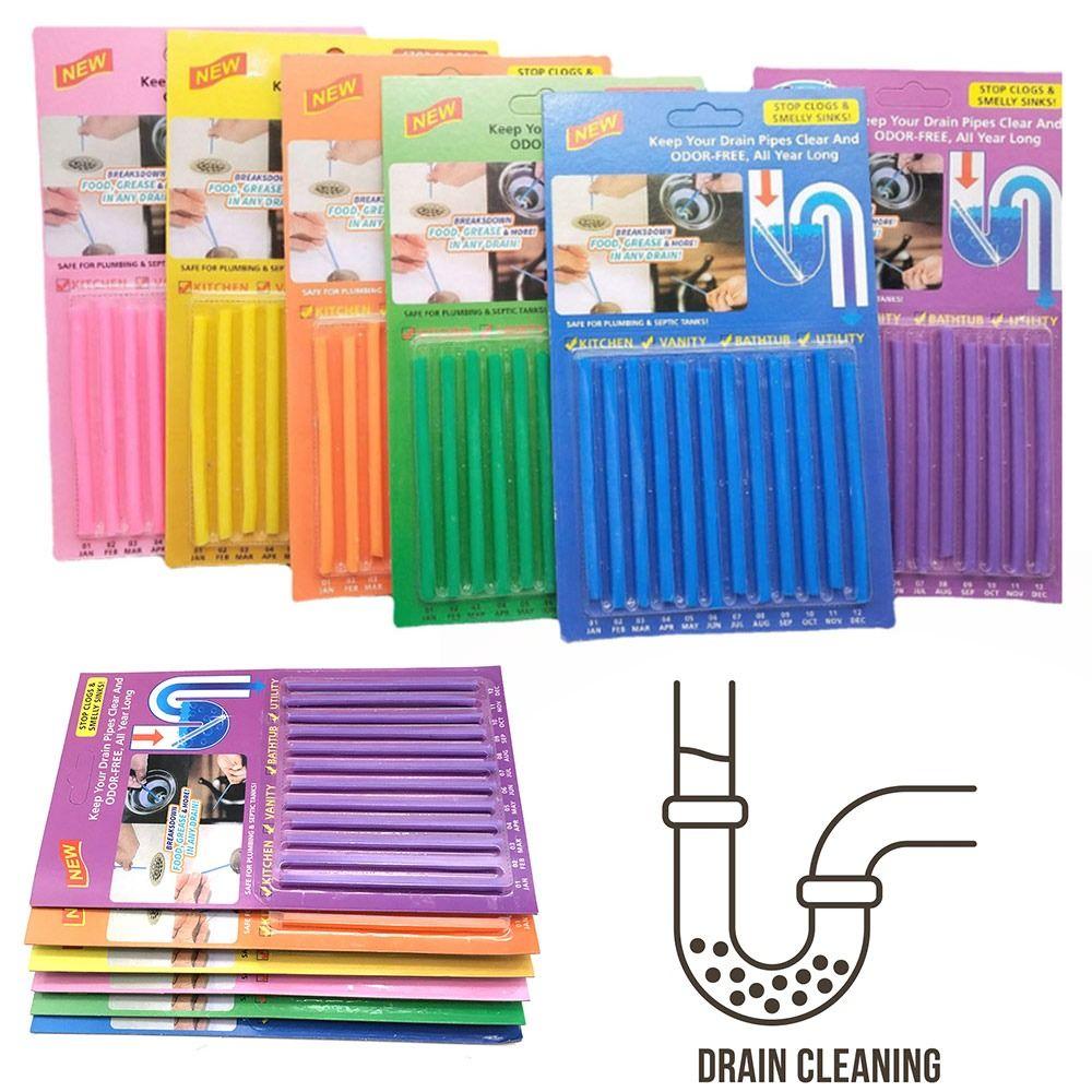 Healthy Kitchen Sink Drain Cleaner Sticks Odor Remover Bathtub