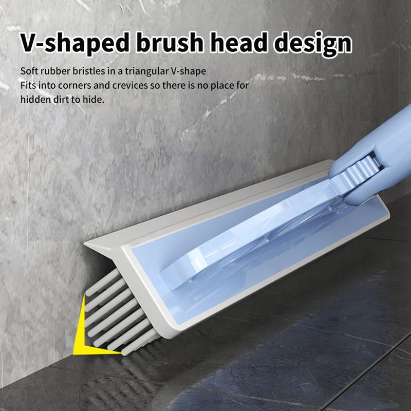 Bathroom Floor Brush Tile Cleaning Scrubber Adjustable Floor Scrubber Broom Bristle Scrubbing Brush With Extended Handle For