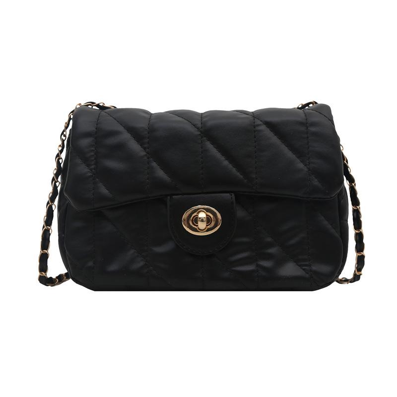 Retro Women'S Small Fragrant Wind Bag, High-End Diamond Chain, Small Square Bag, Trendy Fashion Messenger Bag