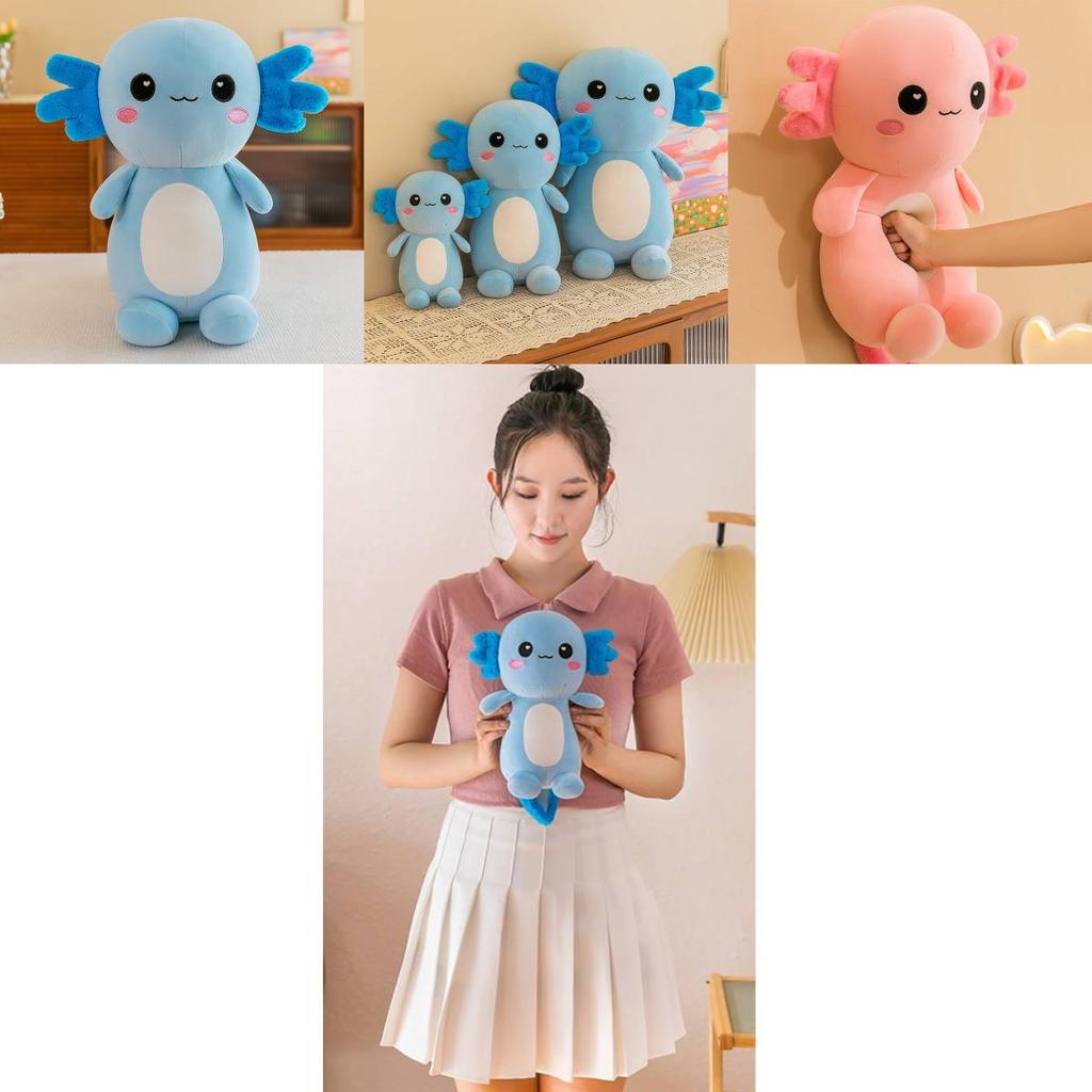 Cute Axolotl Plush Toy For Couples Hexagonal Dinosaur Design