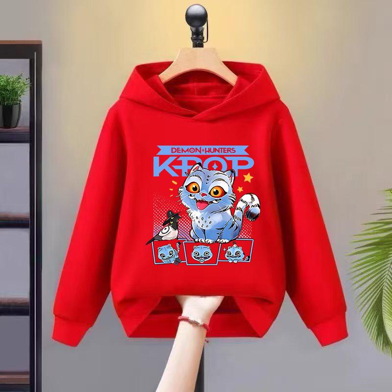Kpop Hexenjagd Kinderbekleidung, einschließlich Herren- und Damen-Frühlings- und Herbst-Hoodies und modische Sweatshirts 2025yeas