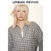 UR Spring Women's Vintage Plaid Collared Shirt
