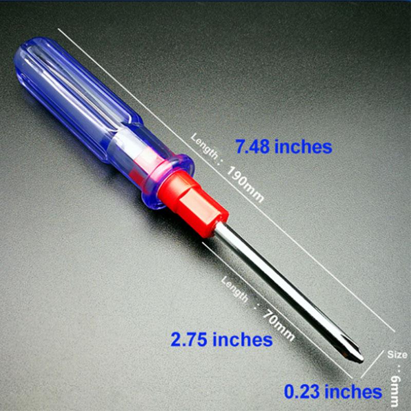 

Пластиковая отвертка двойного назначения шлицевая/крестовая прозрачная рукоятка ремонт ручной инструмент прецизионный инструмент для ремонта автомобилей