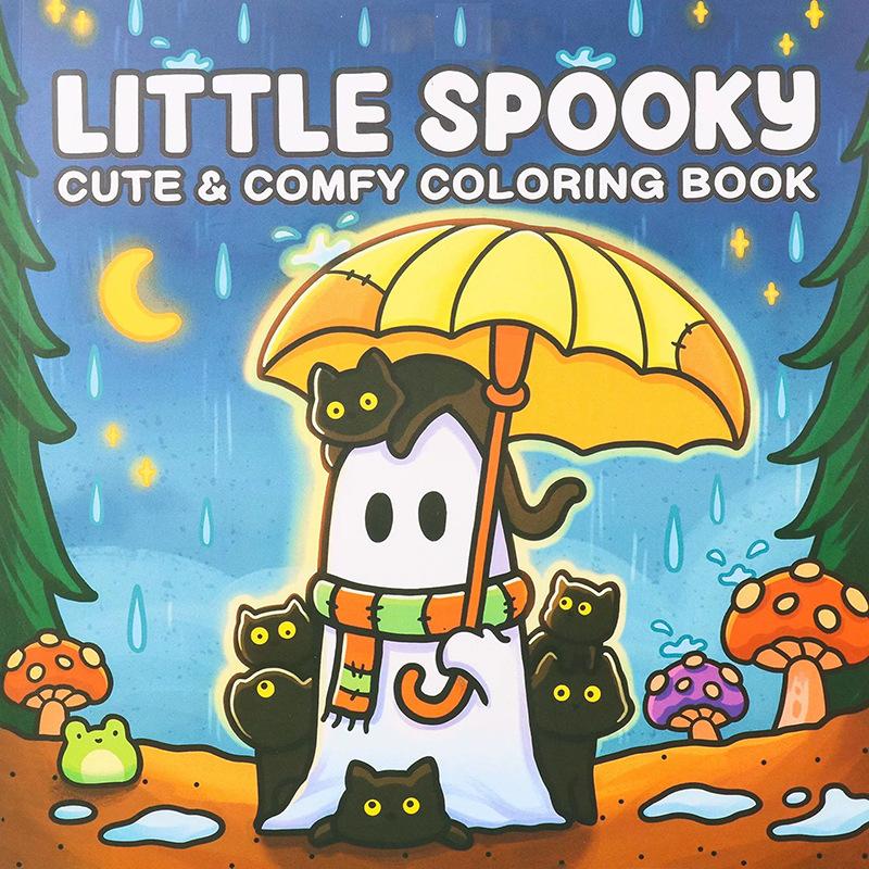 Relaxing Coloring Books Arts Beginners Handicraft DIY Drawing Cozy Friends Book Bold Easy-to-follow Patterns