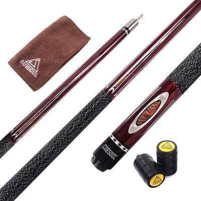 Cuesoul 57-inch 21 Oz Quick Release Joint Cue Stick + Cleaning Towel + Joint Protector (CSPC012)
